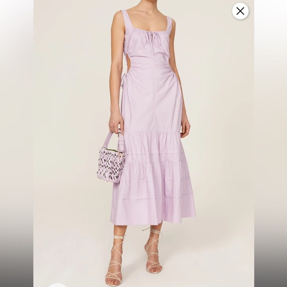 Nicholas Betty Dress Lavender Cut Out Sz S